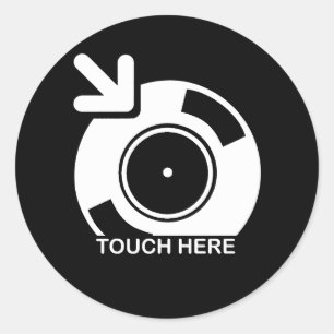 ここのDJのTouch ラウンドシール