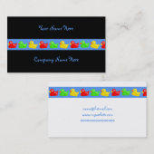 ここのDuck Banner、Your Name Here、Companyの会社名 名刺 (正面/裏面)