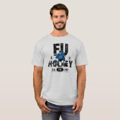 ここのFUのホッケーはあなたへTシャツです Tシャツ (正面フル)