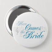 ここのKRWは花嫁ボタン- Pin --を来ます 缶バッジ (正面&裏面)