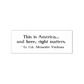 「ここはアメリカだ。さて、ここで正しい事だ」スタンプ ラバースタンプ (インプリント)