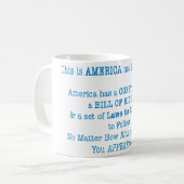 ここはアメリカだ コーヒーマグカップ (正面左)