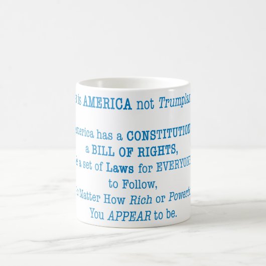 ここはアメリカだ コーヒーマグカップ (中央)