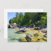 ここはカナダのフラワーポット島だ ポストカード (正面/裏面)