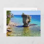 ここはカナダのフラワーポット島だ ポストカード (正面/裏面)