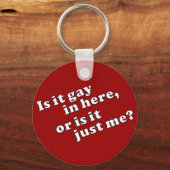ここはゲイか俺だけか? キーホルダー (正面)