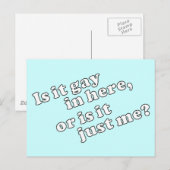 ここはゲイか俺だけか？ ポストカード (正面/裏面)