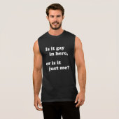 ここはゲイか俺だけか？ Tシャツ (正面フル)