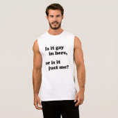 ここはゲイか俺だけか？ Tシャツ (正面フル)