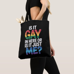 ここはゲイがいるからダメ?私がおかしいだけ?面白いLGBTQ トートバッグ