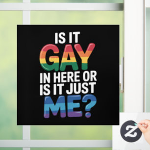 ここはゲイがいるからダメ?私がおかしいの?面白いLGBTQ ウィンドウサイン
