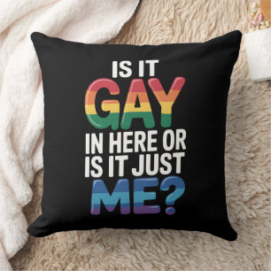 ここはゲイがいるからダメ?私がおかしいの?面白いLGBTQ クッション