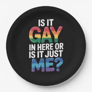 ここはゲイがいるからダメ?私がおかしいの?面白いLGBTQ ペーパープレート