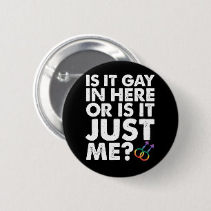 ここはゲイがいるからダメ？私がおかしいの？LGBT Pride 缶バッジ