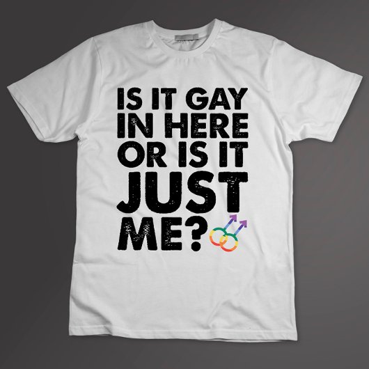 ここはゲイがいるからダメ？私がおかしいの？LGBT Pride Tシャツ
