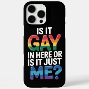 ここはゲイがいるの?それとも私だけ?面白いLGBTQ iPhone 16 PRO MAXケース