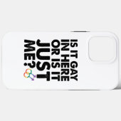 ここはゲイがいるの?それとも私だけ?LGBT Pride Case-Mate iPhoneケース (裏面 (横))