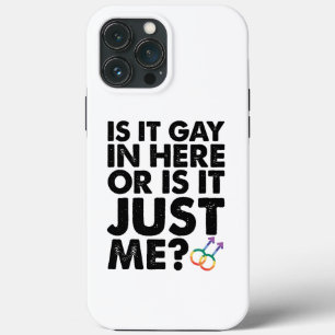 ここはゲイがいるの？それとも私だけ？LGBT Pride iPhone 13 Pro Maxケース