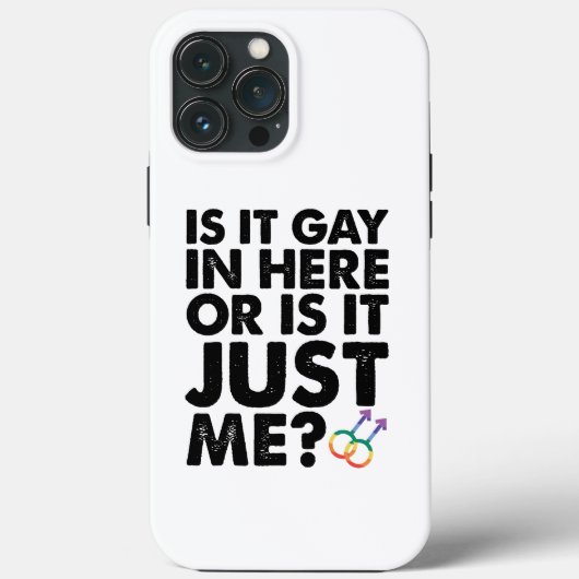 ここはゲイがいるの?それとも私だけ?LGBT Pride Case-Mate iPhoneケース (裏面)