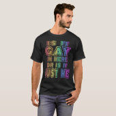 ここはゲイなの?それとも私だけ? レインボー Tシャツ (正面フル)