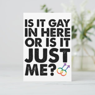 ここはゲイの場所?それとも私だけ?LGBTプライド サンキューカード