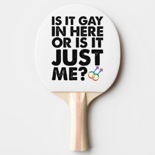 ここはゲイ・バー?それとも僕だけ? LGBT Pride 卓球ラケット