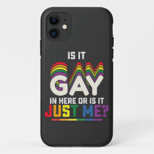 ここはゲイ・パレード中?それとも私だけ? LGBTプライド iPhone 11 ケース