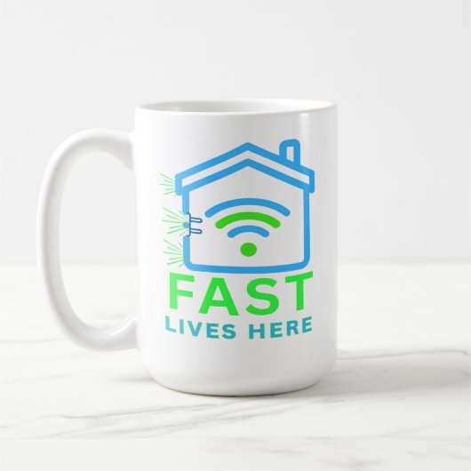 ここはスピードが命 コーヒーマグカップ (左)