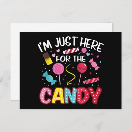 ここはハロウィンのお菓子を楽しむためだけに来た ハロウィン料理 シーズンポストカード (正面/裏面)