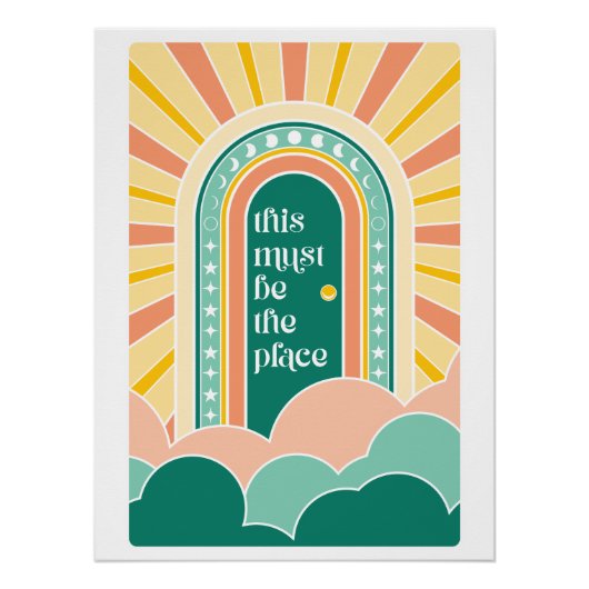 ここはレトロなドアの場所にちがいない ポスター (正面)