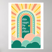 ここはレトロなドアの場所にちがいない ポスター (正面)