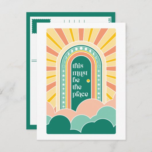 ここはレトロなドアの場所にちがいない ポストカード (正面/裏面)