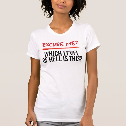 ここは何階ですか Tシャツ (正面)