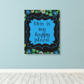 ここは僕の好い所だ |フローラ |タイポグラフィ引用文 キャンバスプリント (インサイチュ (ウッドフロア))