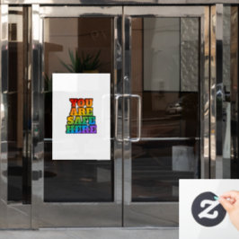 ここは安全だ – LGBT安全宇宙 ウィンドウサイン