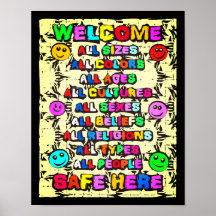 ここは安全で明るい歓迎