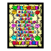 ここは安全で明るい歓迎