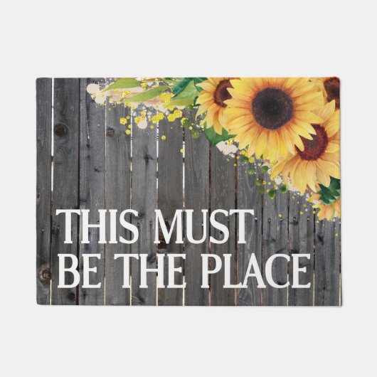 ここは必ずドアマットにしてください ドアマット (正面)