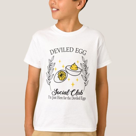 ここは悪魔の卵のためだけに来た、面白い感謝祭 Tシャツ (正面)