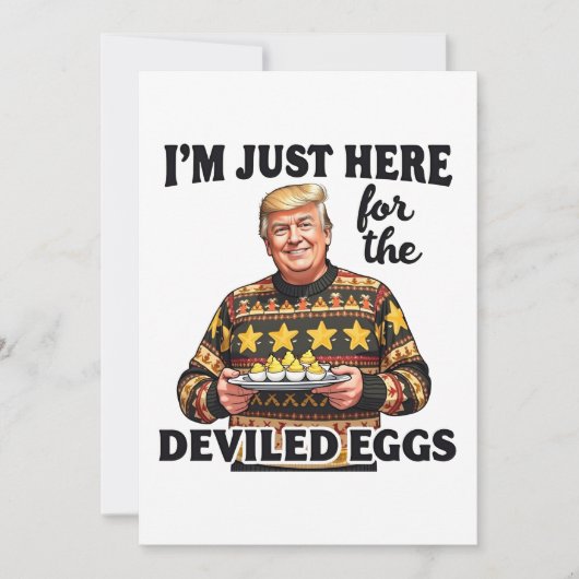 ここは悪魔の卵のトランプのためだけに来た 招待状 (正面)