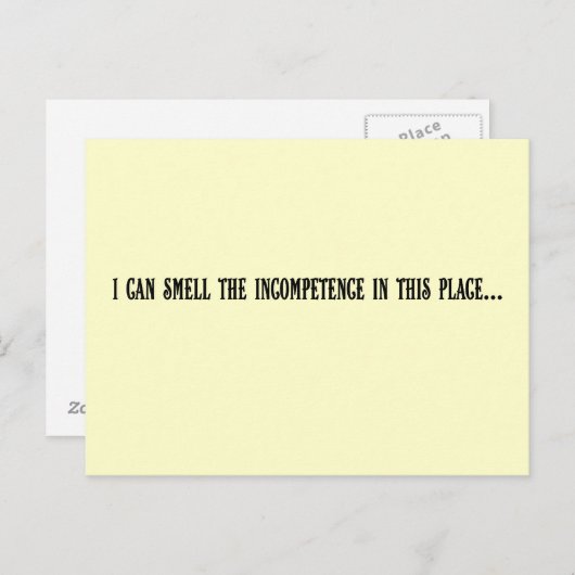 ここは無能の匂いがする ポストカード (正面/裏面)