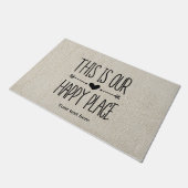 ここは私たちの幸せな場所だ ドアマット (アングル)