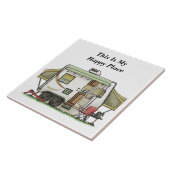 ここは私のハッピープレイスキャンパーだ タイル (側面)