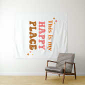 ここは私のハッピープレイスドルムデコール タペストリー (インサイチュ(横))