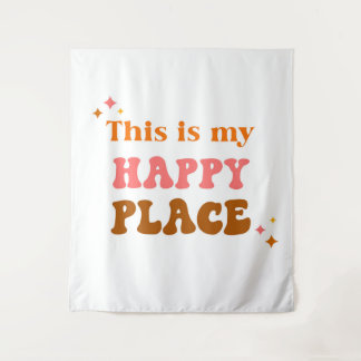 ここは私のハッピープレイスドルムデコール タペストリー