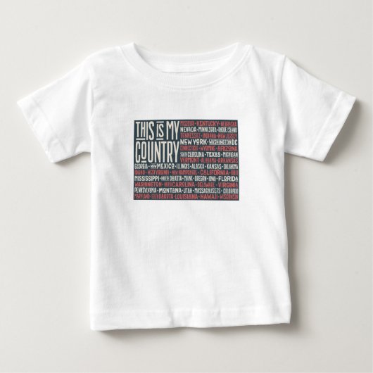 ここは私の国だ ベビーTシャツ (正面)