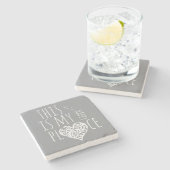 ここは私の幸せ感動的だ ストーンコースター (横)