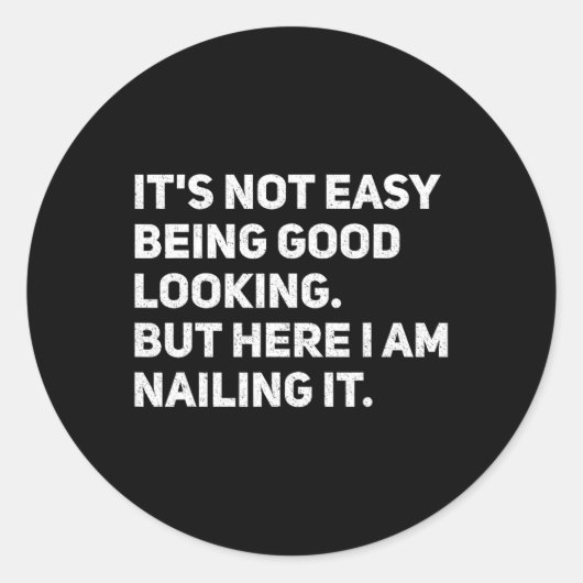 ここは簡単が良いんじゃないよ私は釘付け ラウンドシール (正面)