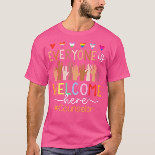 ここは誰でも歓迎カウンセラー Tシャツ (正面)