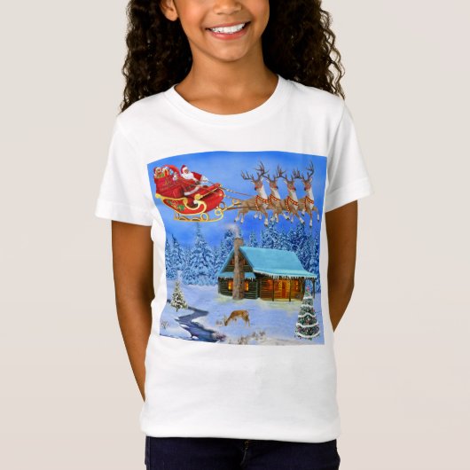ここサ来タクロース Tシャツ (正面)